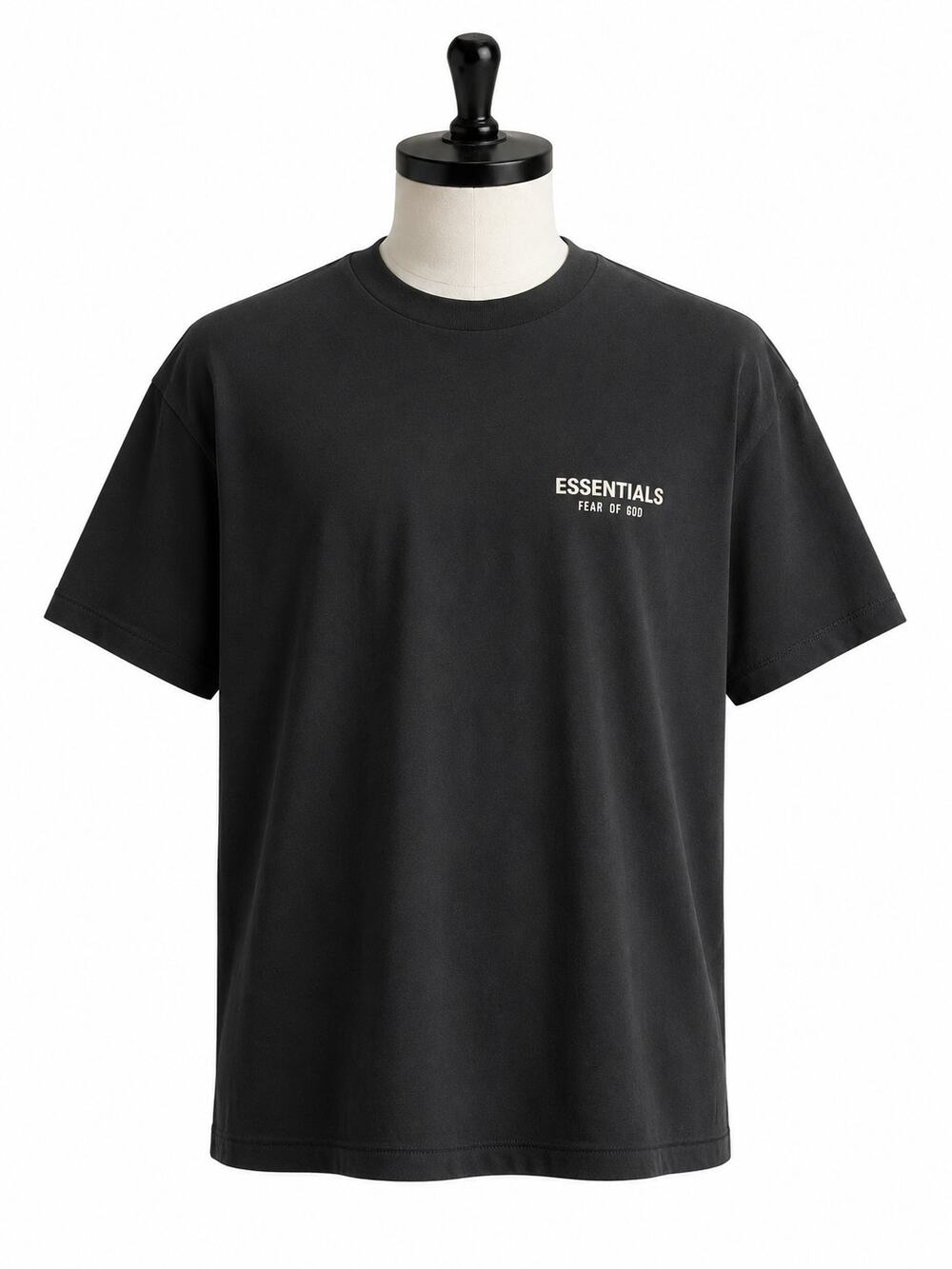 Fear of God Essentials Classic Fit Logo T-Shirt - Black - NWT - Size Large